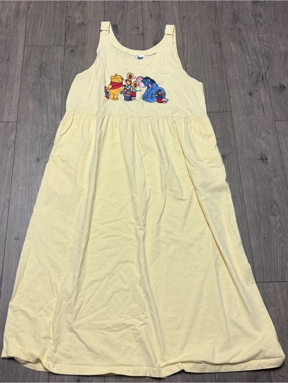 Vintage Disney catalog Winnie the Pooh dress yellow xl